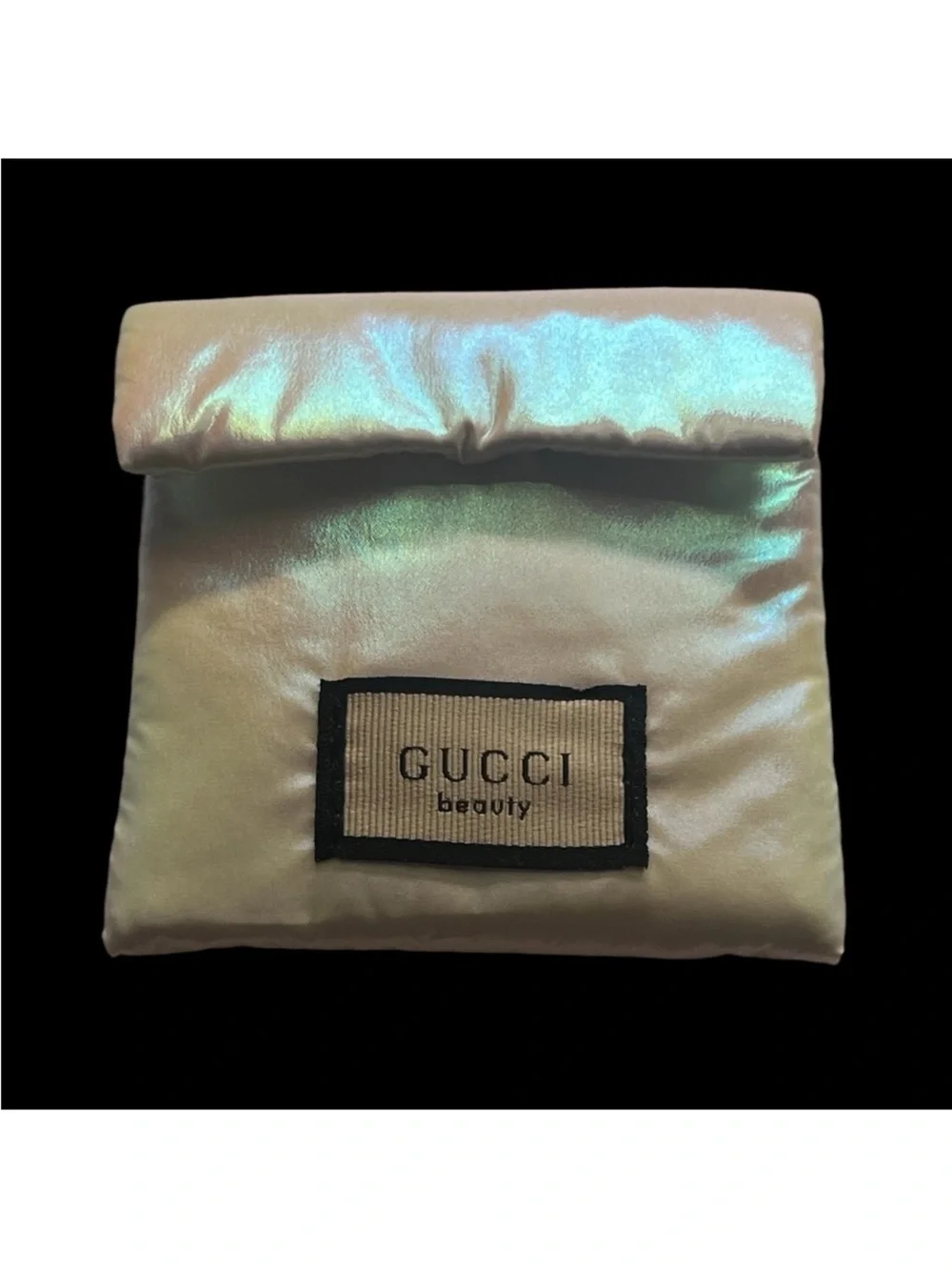 Gucci Beauty Cream Color Heart Mirror With Dust Bag
